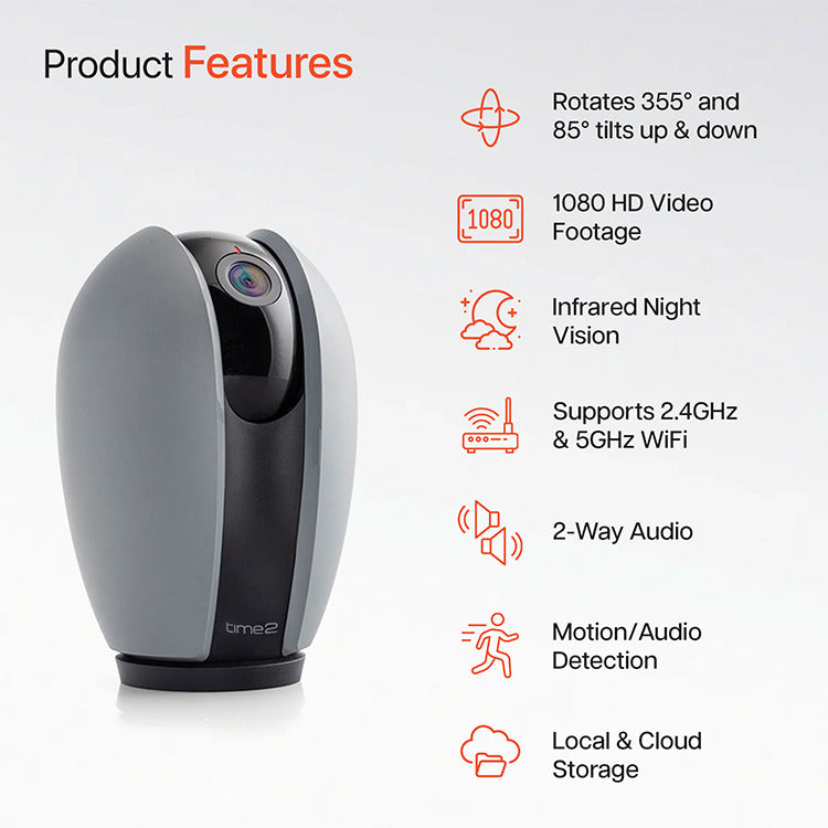 Olivia Pet Rotating WiFi Security Camera (3 Pack)